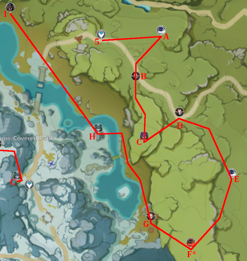 Elite Farming Routes for Bonk | Genshin Impact